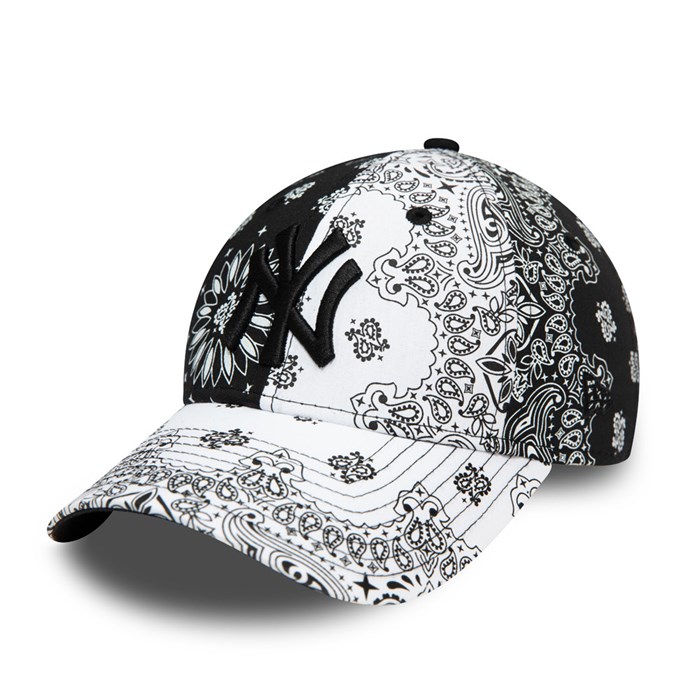 New York Yankees Paisley Naiset 9FORTY Lippis Mustat - New Era Lippikset Tukkukauppa FI-465389